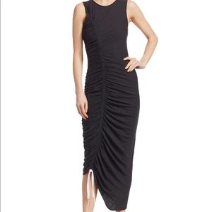 Cinq a Sept Cora Ruched Cotton Jersey Dress